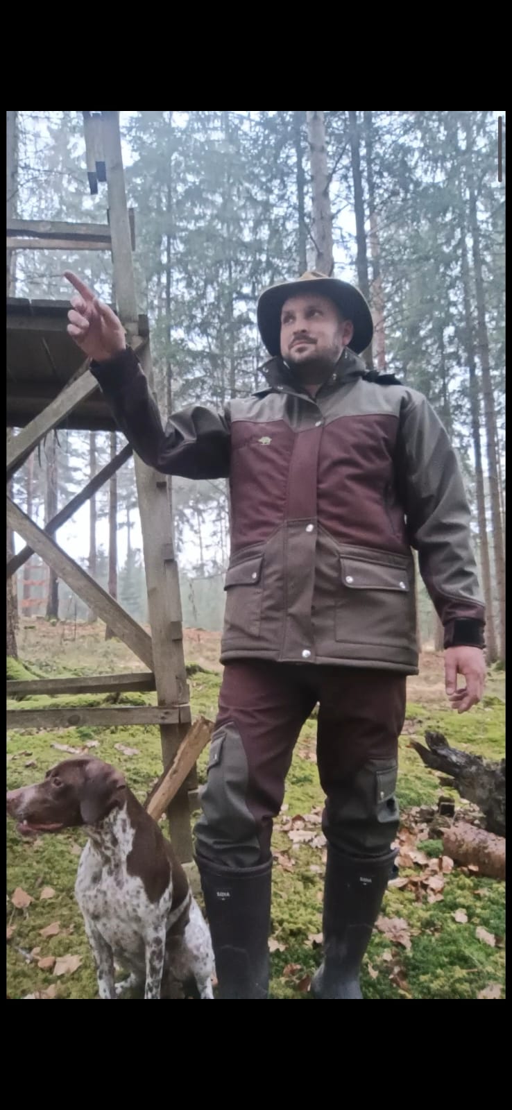 Huntsi Jagdjacke am Ansitz
